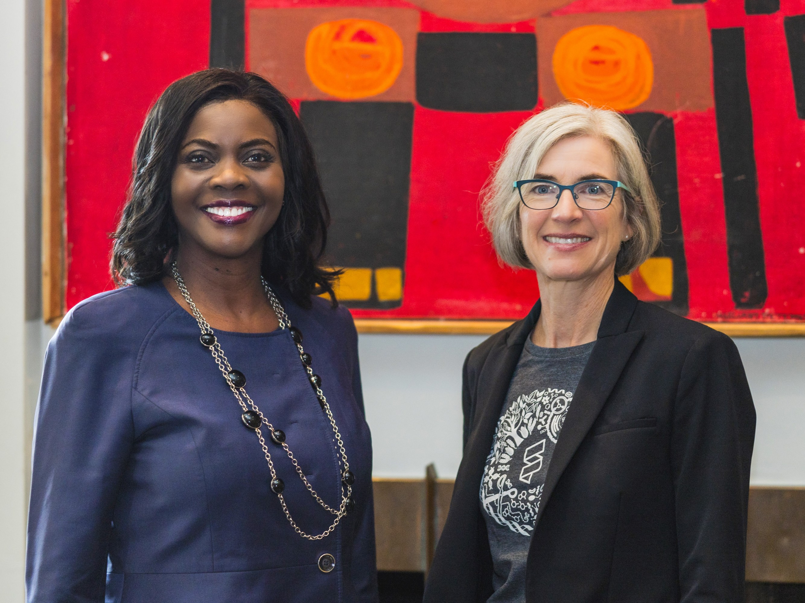 Chavonda Jacobs-Young and Jennifer Doudna