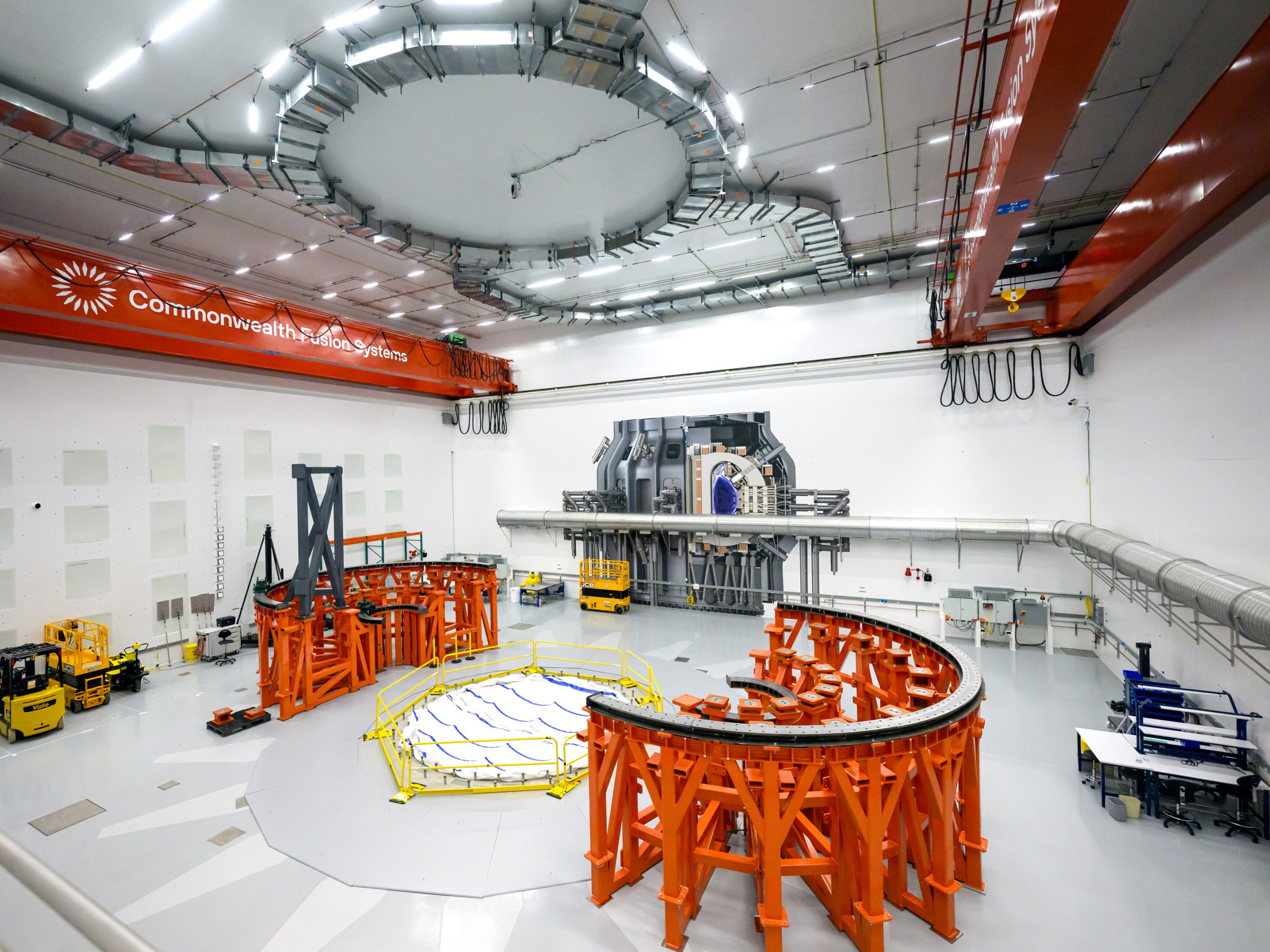 tokamak hall at Commonwealth Fusion Systems