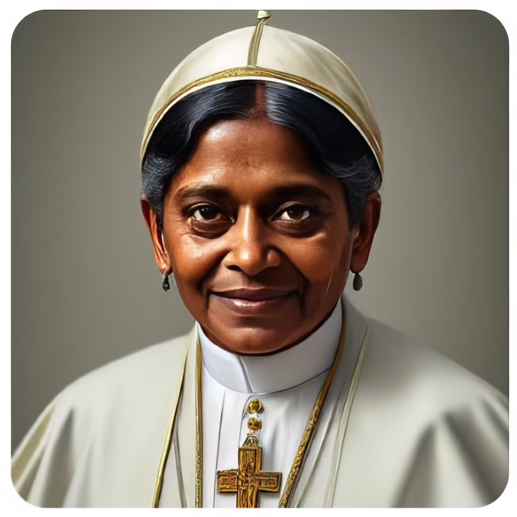 ai-generated image of a female pope